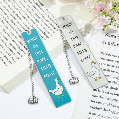 Silly Goose Metal Bookmark