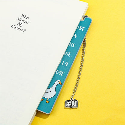 Silly Goose Metal Bookmark