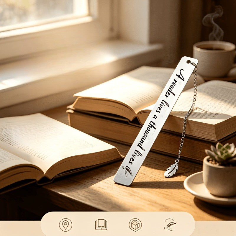 Reader Quote Feather Bookmark