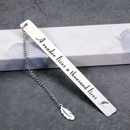 Reader Quote Feather Bookmark