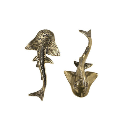 Brass Sturgeon Fish Figurine
