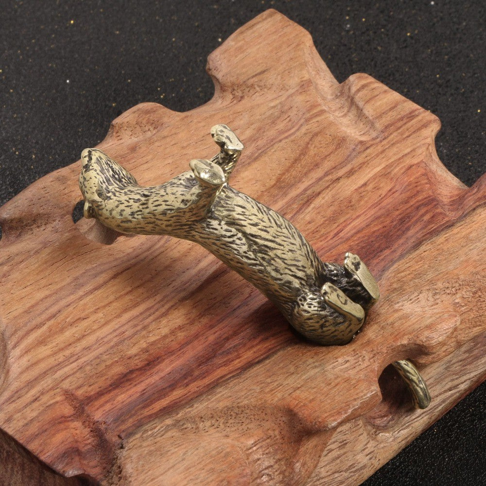 Textured Weasel Figurine