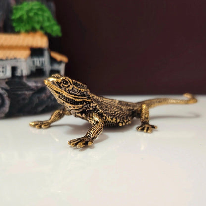 Textured Lizard Figurine