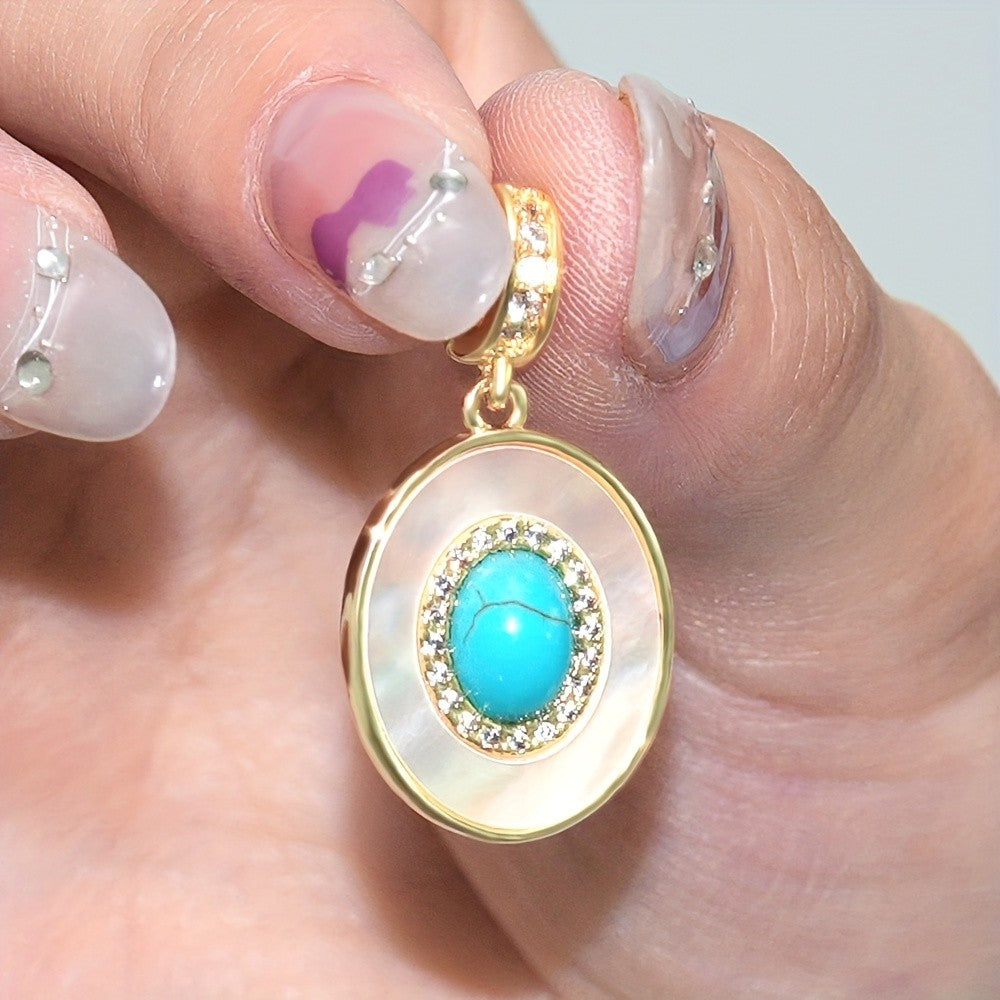Turquoise Oval Pendant