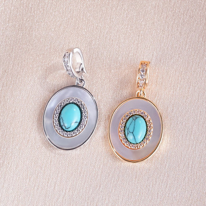 Turquoise Oval Pendant