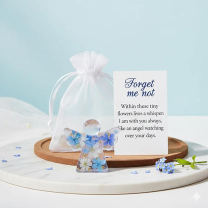 Forget Me Not Angel Acrylic Ornament