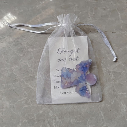 Forget Me Not Angel Acrylic Ornament