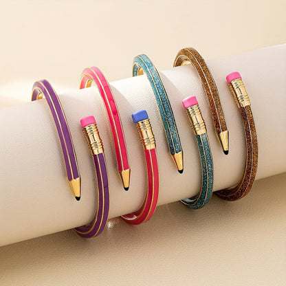 Pencil Bangle Bracelet