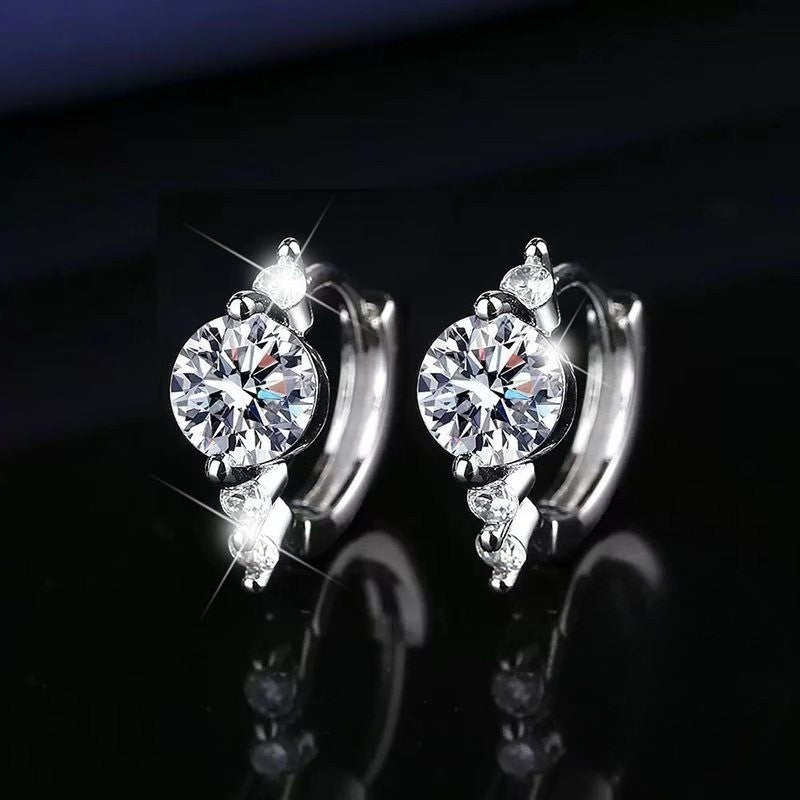 Crystal Vine Hoop Earrings