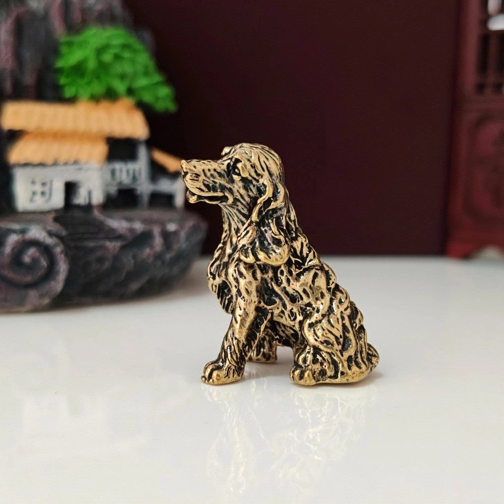 Brass Spaniel Figurine