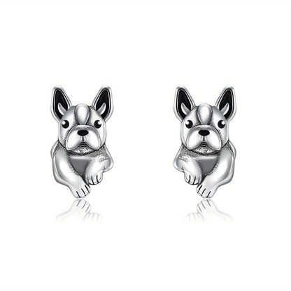 Sitting French Bulldog Stud Earrings