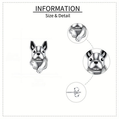 Sitting French Bulldog Stud Earrings