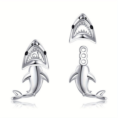Shark Head & Body Stud Earrings
