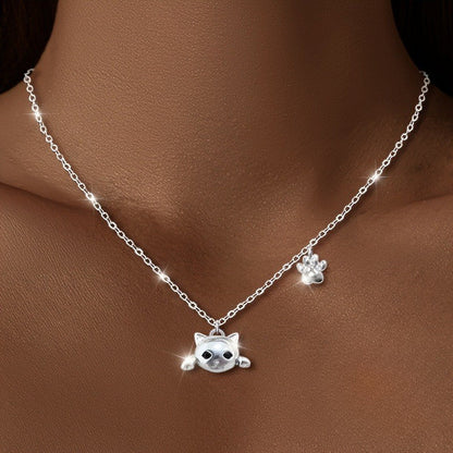 Cat & Paw Necklace