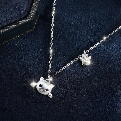 Cat & Paw Necklace