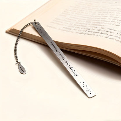 Enjoy The Next Chapter Feather Bookmark