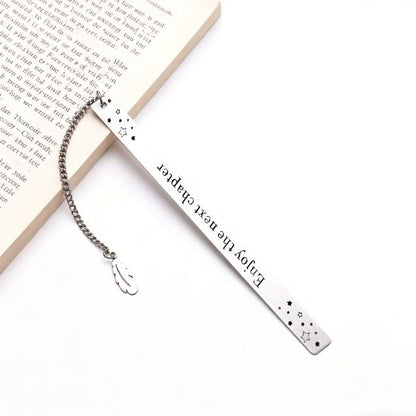 Enjoy The Next Chapter Feather Bookmark