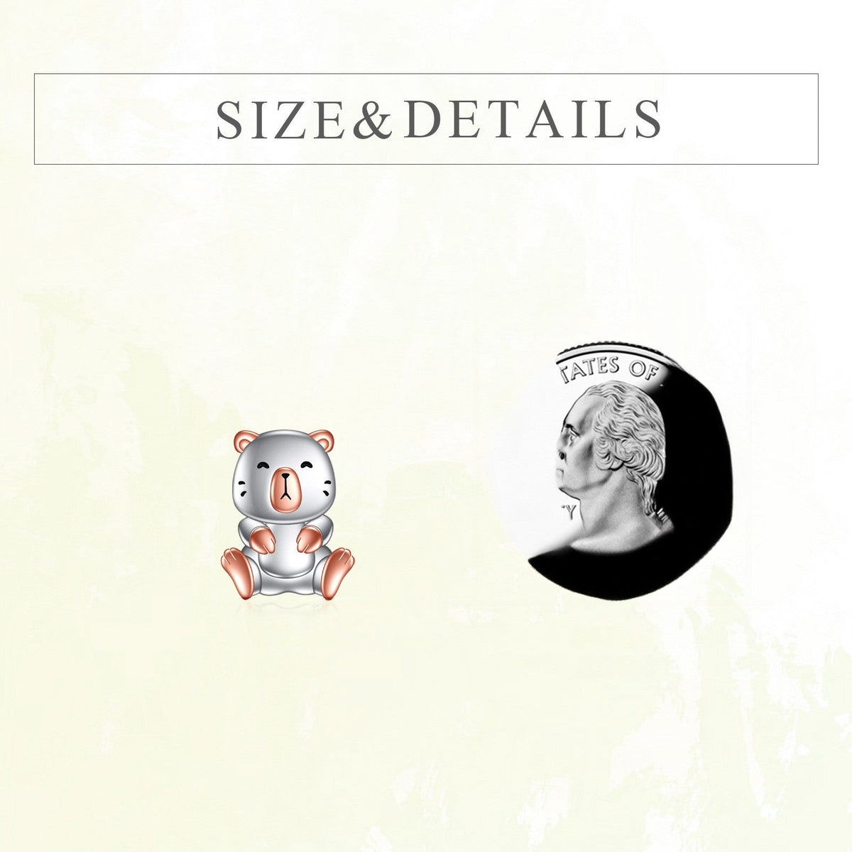 Cubic Zirconia Capybara Stud Earrings