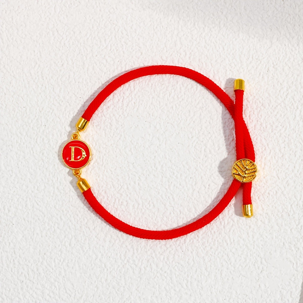 Initial Woven Cord Bracelet