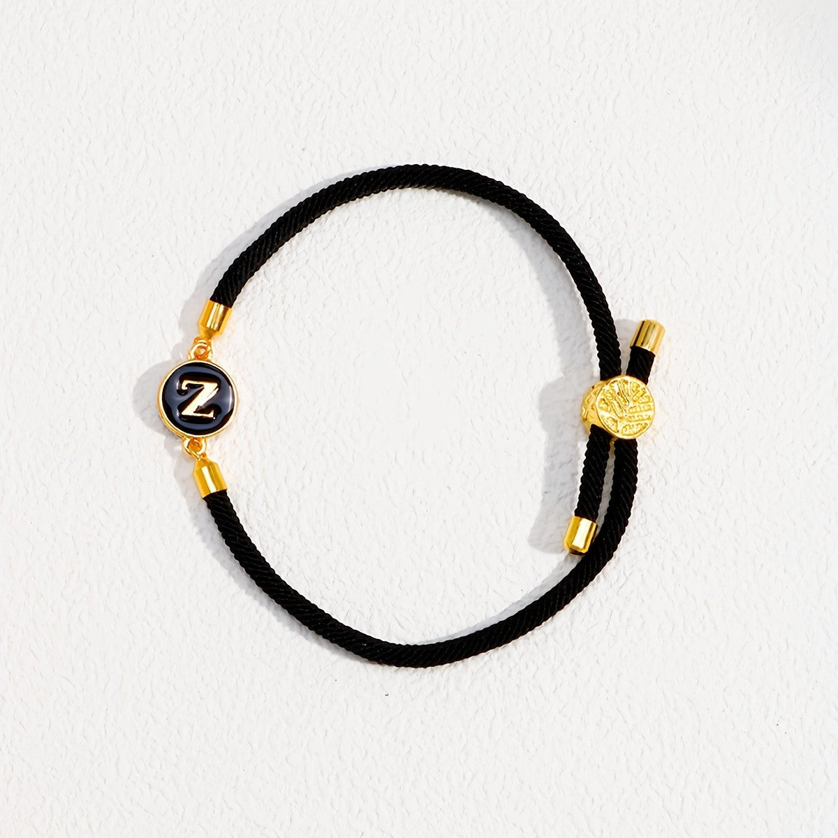 Initial Woven Cord Bracelet