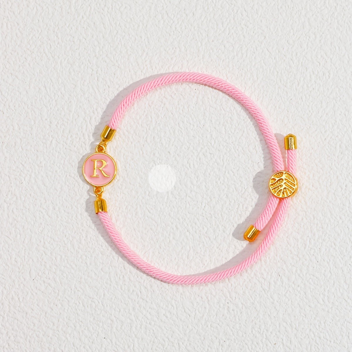 Initial Woven Cord Bracelet