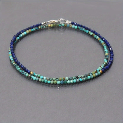 Turquoise & Lapis Stone Necklace
