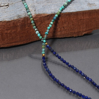 Turquoise & Lapis Stone Necklace