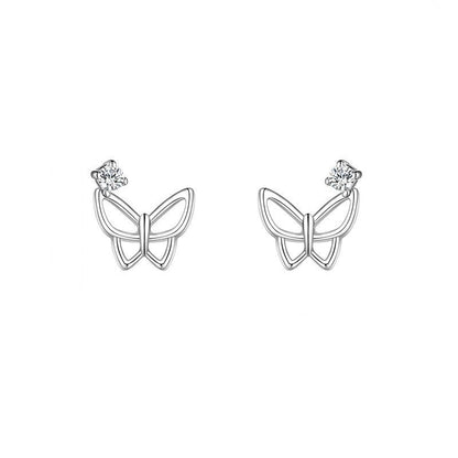 Open Wing Butterfly Stud Earrings