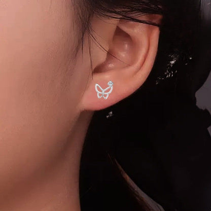 Open Wing Butterfly Stud Earrings