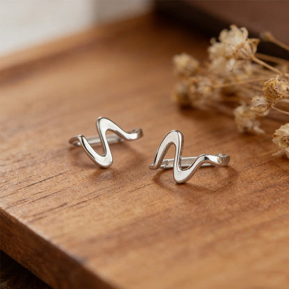 Geometric Wave Earrings