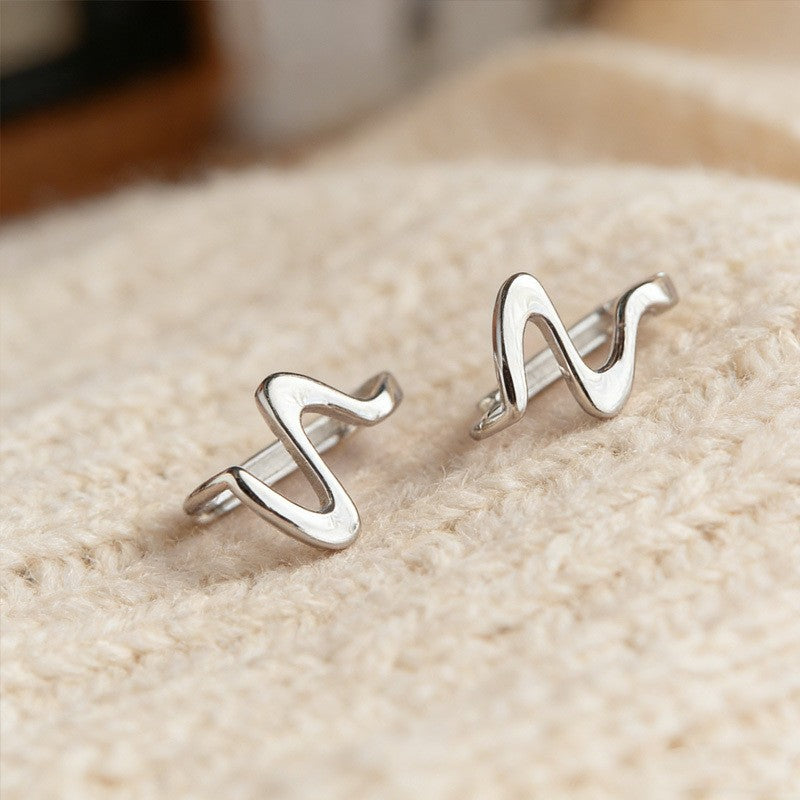 Geometric Wave Earrings