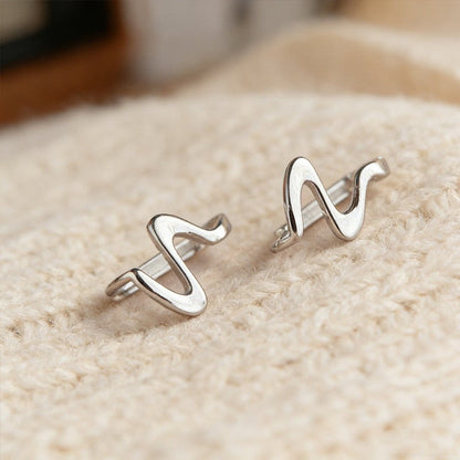 Geometric Wave Earrings