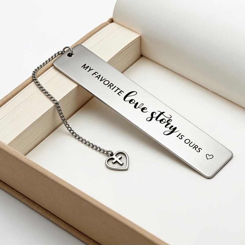 Love Story Engraved Bookmark