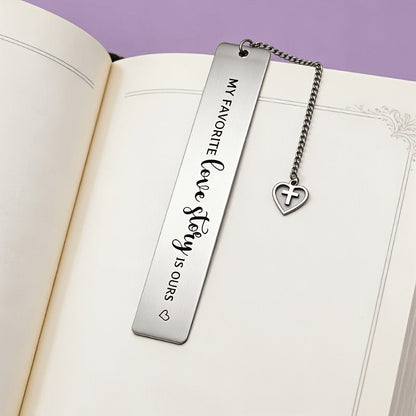Love Story Engraved Bookmark