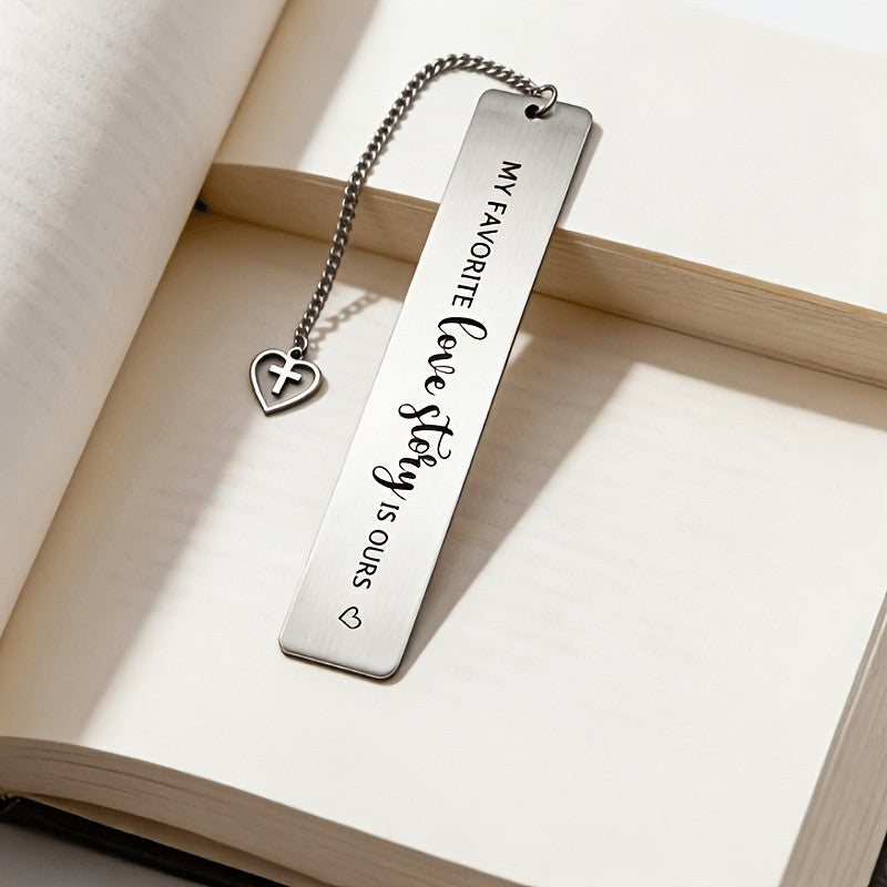Love Story Engraved Bookmark