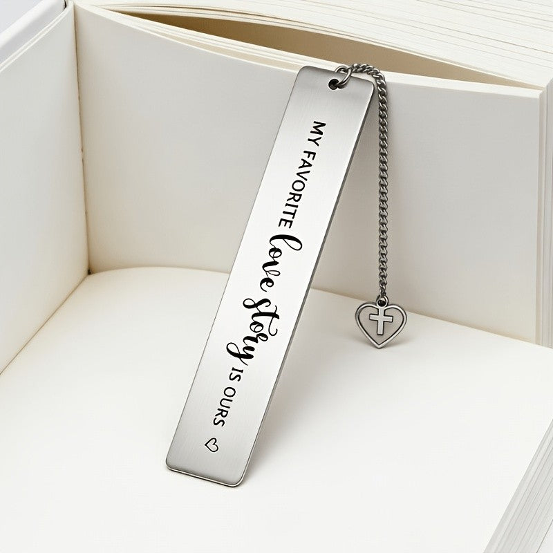 Love Story Engraved Bookmark