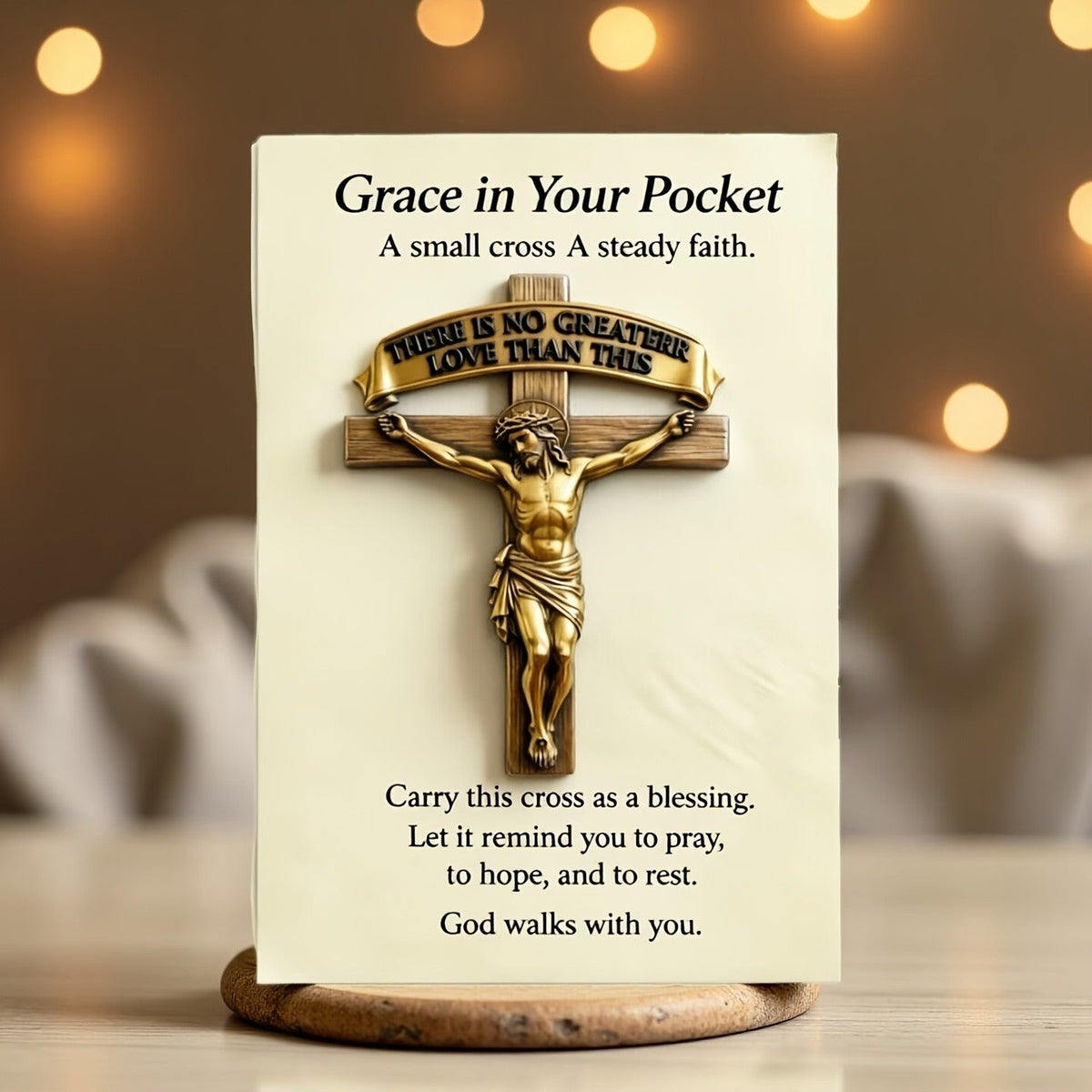 Crucifix Prayer Card