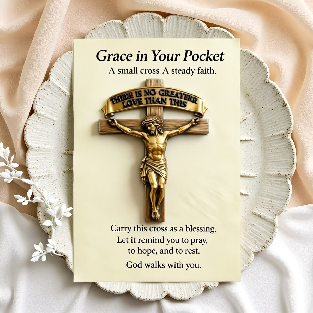 Crucifix Prayer Card