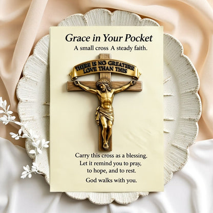 Crucifix Prayer Card