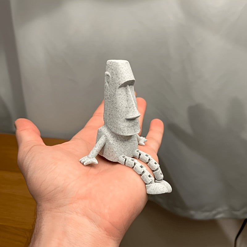 Poseable Moai Figure