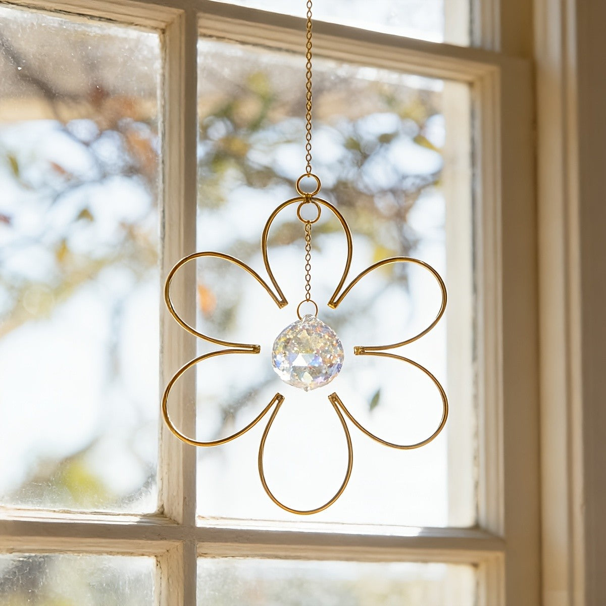 Open Petal Flower Suncatcher