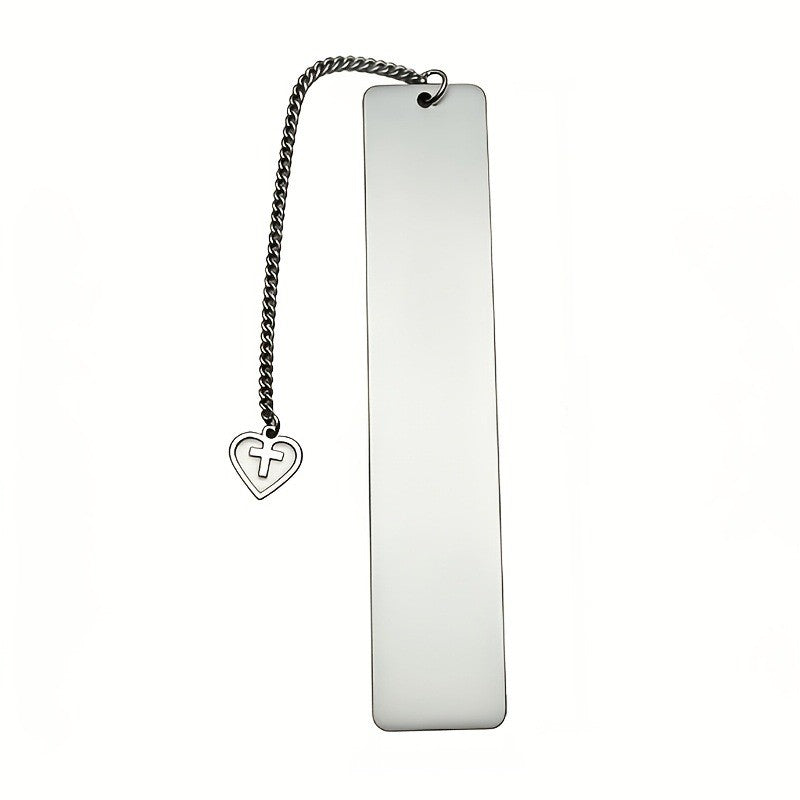 White Engraved Teacher Quote Bookmark