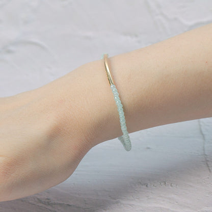 Mint Stone Bar Bracelet