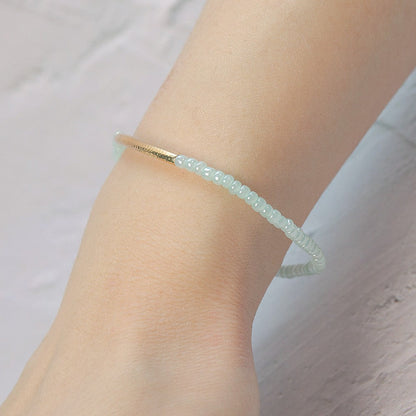 Mint Stone Bar Bracelet