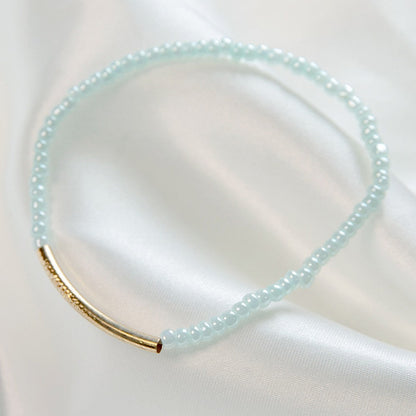 Mint Stone Bar Bracelet