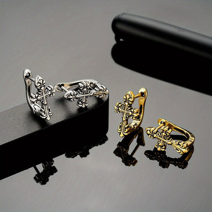 Ornate Cross Earrings