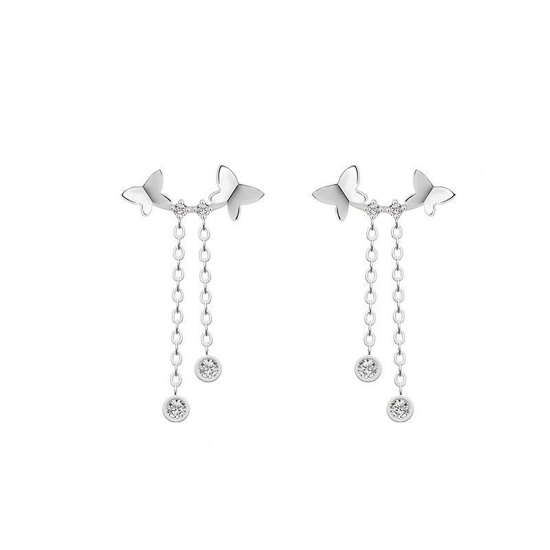 Butterfly Chain Drop Earrings