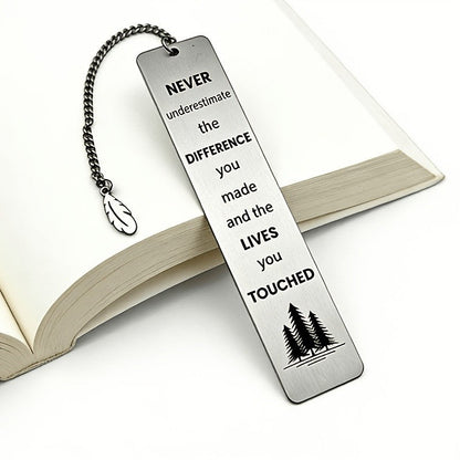 Pine Tree Engraved Bookmark