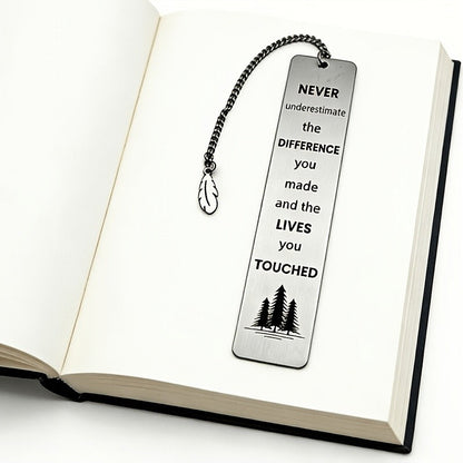 Pine Tree Engraved Bookmark
