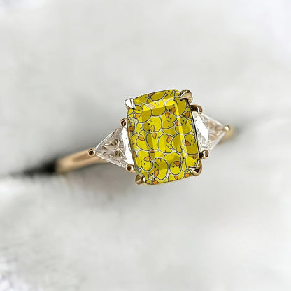 Yellow Duck Square Ring